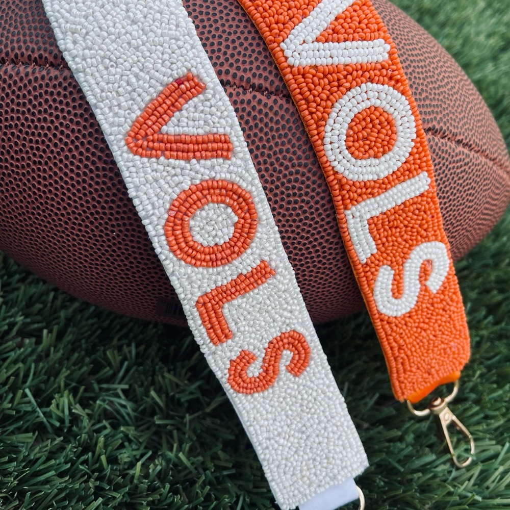 COPY - Orange with white lettering Vols purse strap